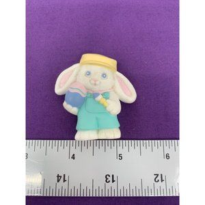 Hallmark Crayola Boy Easter Trimmer VTG Easter Bunny Painter 2" Pin 80's